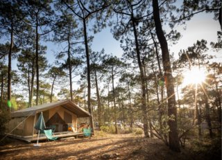 Buitenhof Reizen voor mensen met een verstandelijke beperking - Huttopia Lac de Carcans - glamping tent